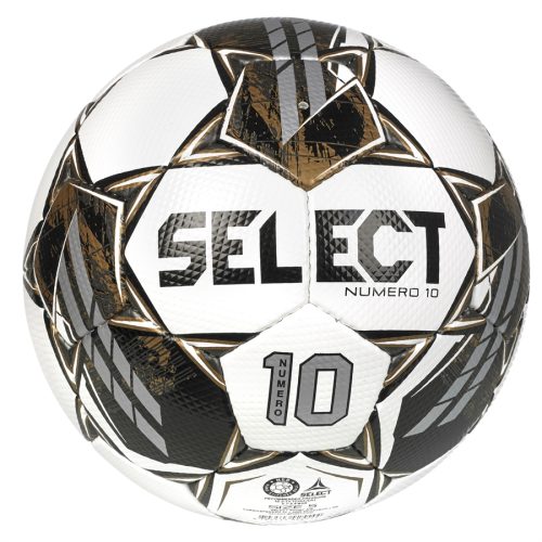 Select Numero 10 V22 Match Soccer Ball - White & Black with Gold