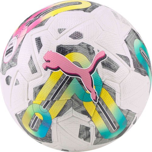 PUMA Orbita 1 Premium Match Soccer Ball - White & Multi Color