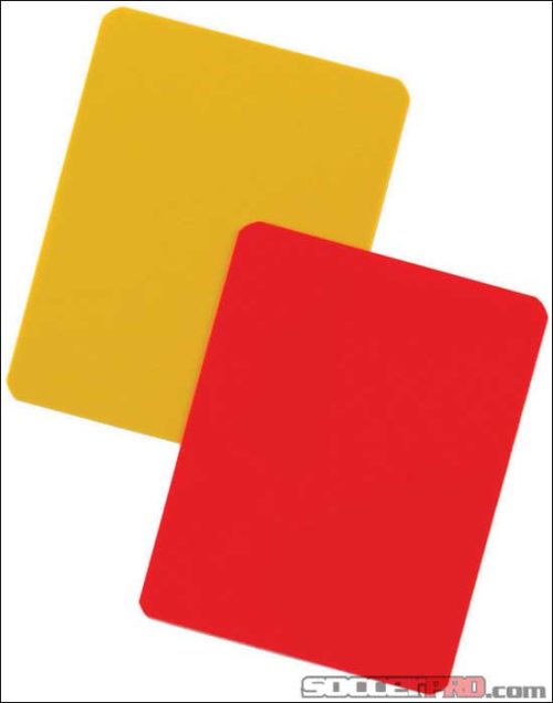 KwikGoal Referee Red/Yellow Cards