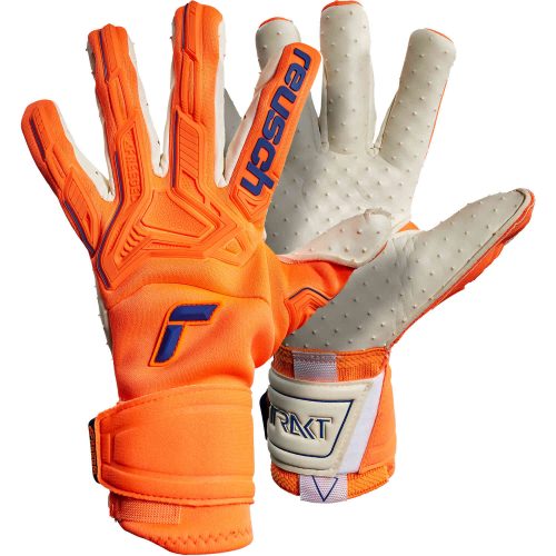 Reusch Attrakt Freegel Speedbump Goalkeeper Gloves - Shocking Orange & Blue
