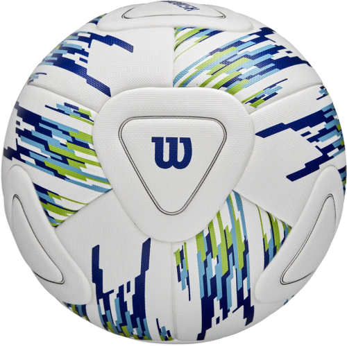Wilson NCAA Vanquish Soccer Ball - White & Blue with Green