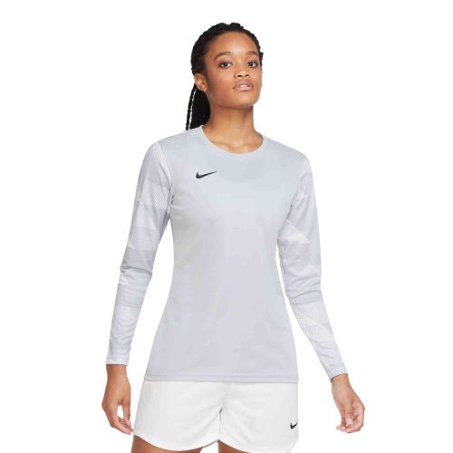 Womens Nike Park IV Team Goalkeeper Jersey - Wolf Grey & White with Black