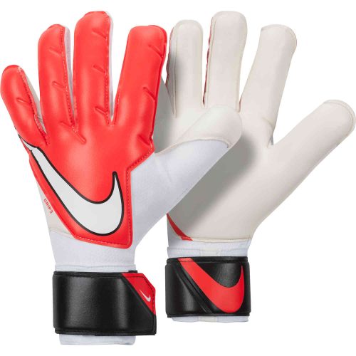 Nike Grip 3 Goalkeeper Gloves - Bright Crimson & Black with White