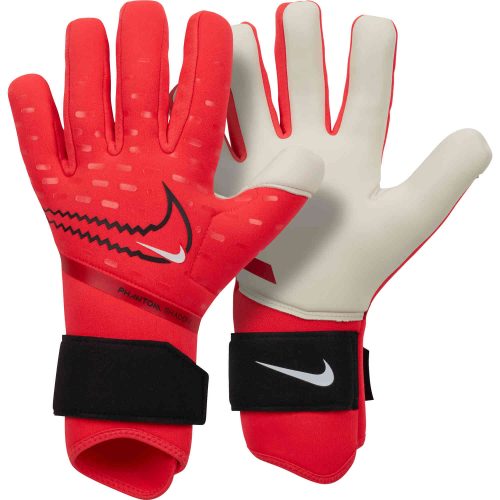Nike Phantom Shadow Goalkeeper Gloves - Bright Crimson & Black with Black