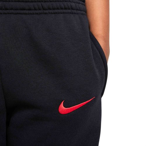 Kids Nike PSG Fleece Pants - Black/Siren Red