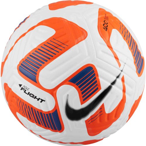 Nike Flight Premium Match Soccer Ball - White & Total Orange with Black