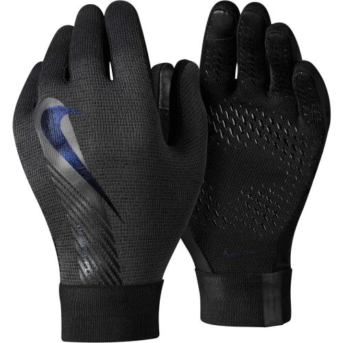 Kids Nike Academy Thermafit Fieldplayer Gloves - Black & Dk Smoke Grey with Multi-Color