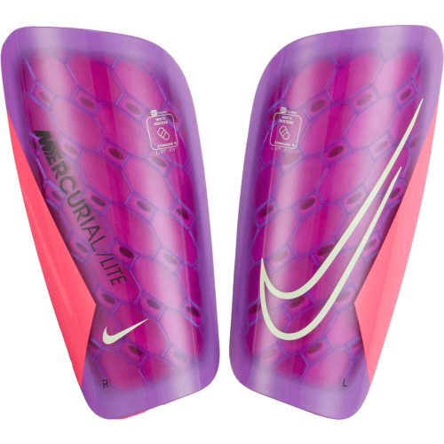 Nike NOCASE Mercurial Lite Shin Guards - Hyper Pink & Fuchsia Dream with Barely Volt