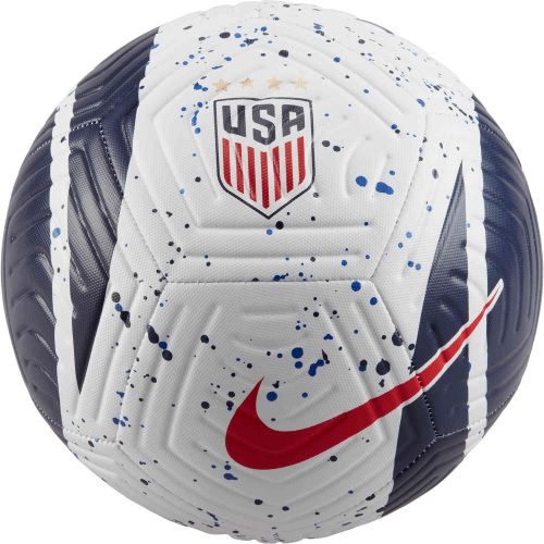 Nike USA Academy Soccer Ball - White & Loyal Blue with Speed Red