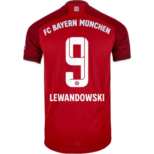 2021/22 adidas Robert Lewandowski Bayern Munich Home Authentic Jersey
